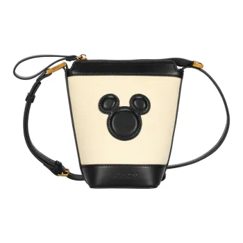 Disney Mickey Series PU/Canvas Shoulder Bag Regular Women's Ecru