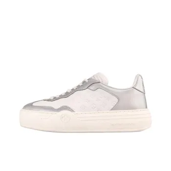 LOUIS VUITTON Lv Groovy Low Top Skateboard Shoes Women's Silver