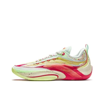 Anta Instant 1 ESG Cushioning Wear Resistant Low Top Basketball Shoes Men's Yellow Red Green