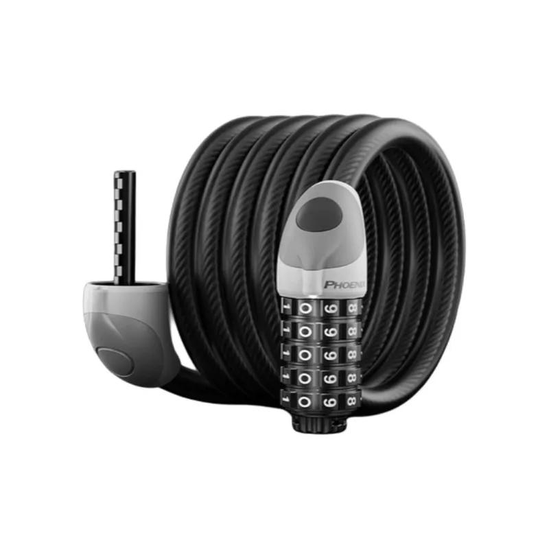 PHOENIX Bicycle Locks Zinc Alloy Burglar-Resistant Cable Lock-10