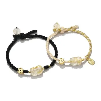 CARAT'S DIARY Colored Glaze Couple's 1 Pair Bracelet Couple Bracelet Unisex