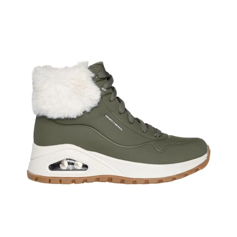 Skechers Uno Ankle Boots Women's Dark Green-1