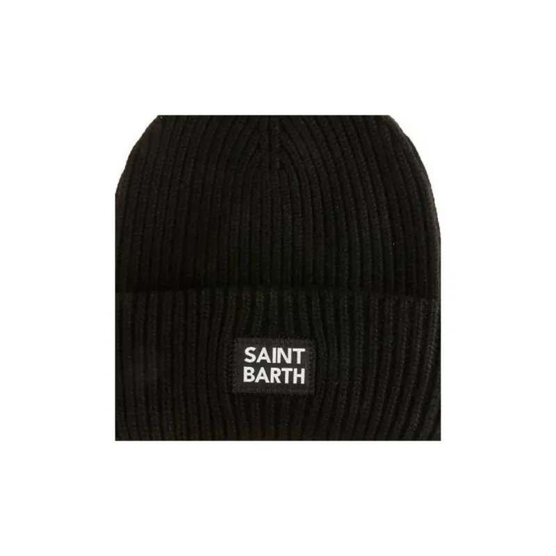 MC2 Saint Barth Logo Patch Wengen Knitted Beanie-2