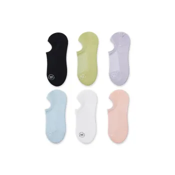 MIIOW No Show Socks Women's 6 Pack Mixed Color