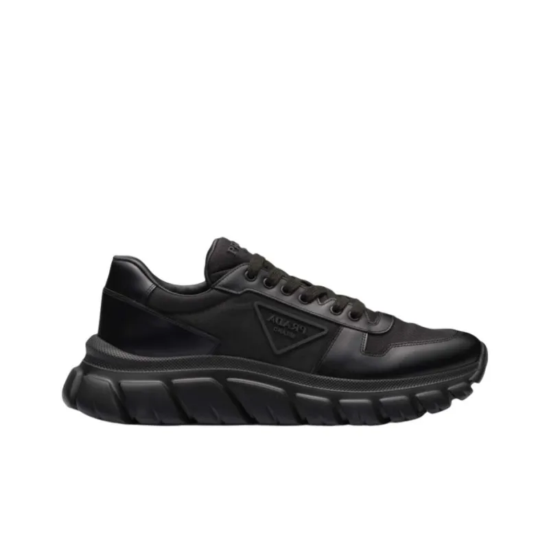 PRADA Triangle Logo Low-top Sneakers-1