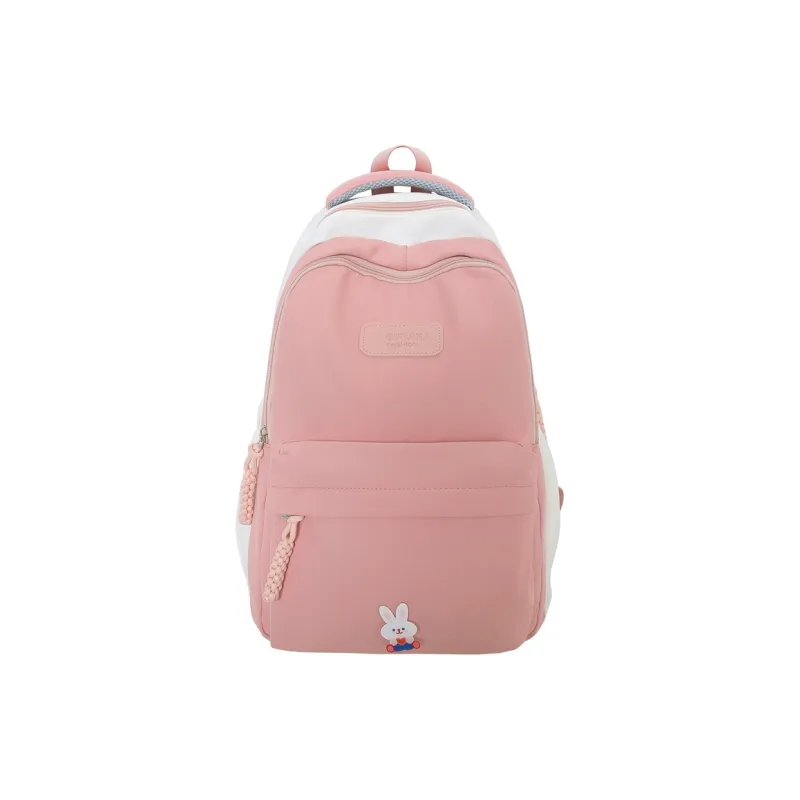 Parker Bear Nylon Backpack Unisex Black White/Blue White/Pink White/Red White/Green White-5
