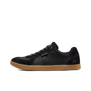 Skechers Anti Slip Wear Resistant Low Top Skateboard Shoes Men's Black