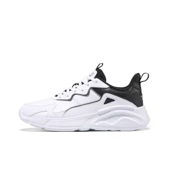 361° Cushioning Lightweight Height Increasing Low-Top Casual Shoes Women's White Black