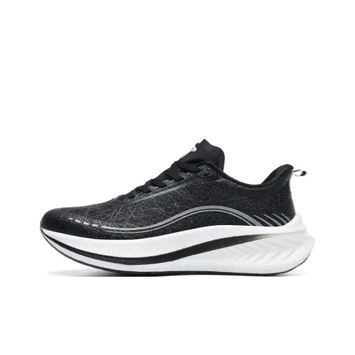 TREEPERI Running Shoes Unisex Low-Top Black/White