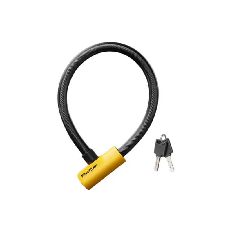 PHOENIX Bicycle Locks Zinc Alloy Burglar-Resistant Cable Lock-13