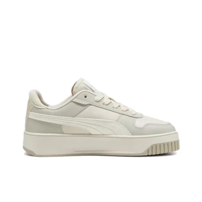 PUMA Carina Street Anti Slip Wear Resistant Low Top Skateboard Shoes Women's Gray White-1