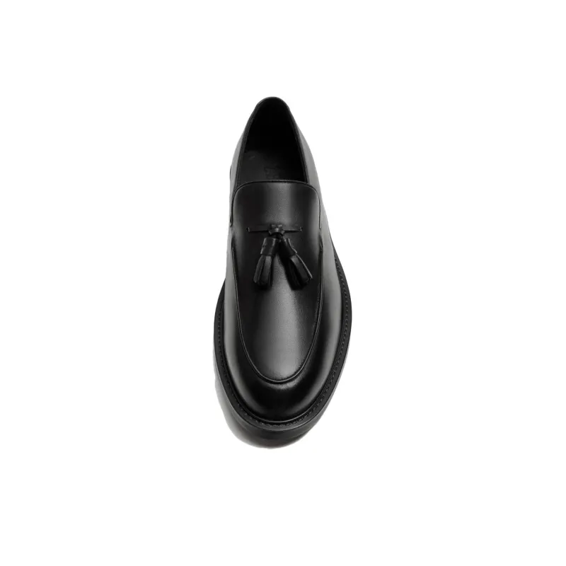 ZARA Loafers Men Black-3