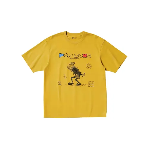 UNIQLO Mijin Genjin Collaboration T-Shirts Unisex Yellow