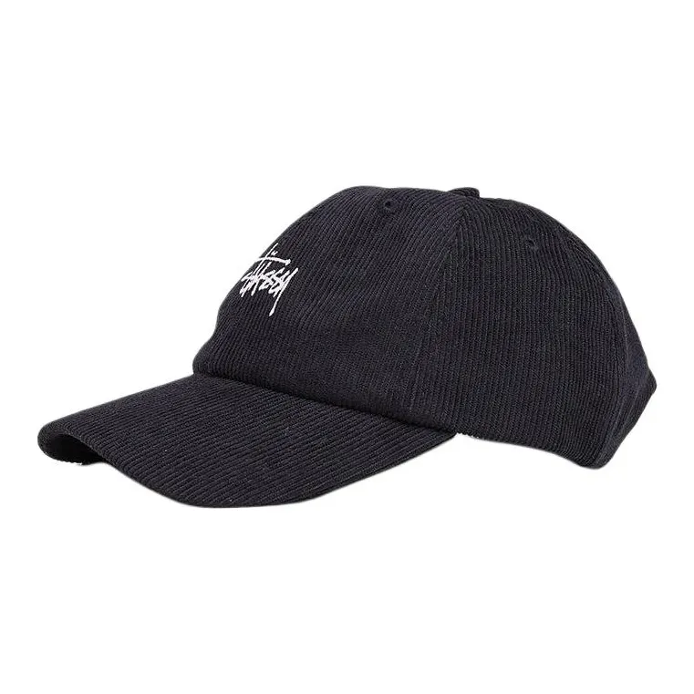 Stussy Corduroy Baseball Caps Men's Black-0