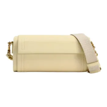 ZARA Polyurethane Shoulder Bag Crossbody Bag Small Size Women's Vanilla Yellow