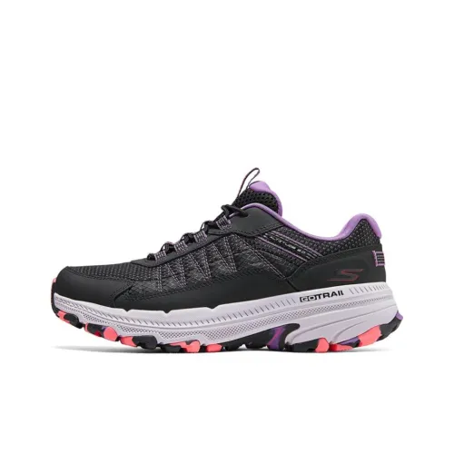 Skechers WOMEN'S GO Series Running Shoes Women's Low-Top Black/Purple