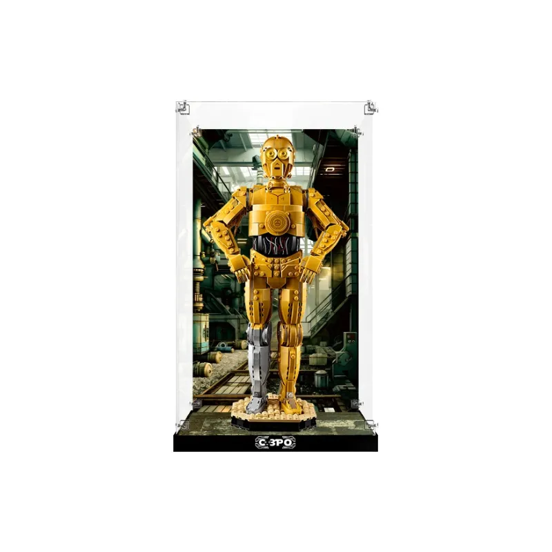 LIGHT YOUR BRICKS Compatibility Building Block 75398 Star Wars C 3PO Robot Storage Box Model Accessories-5