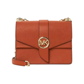 MICHAEL KORS Cow Leather Shoulder Bag Crossbody Bag Women's Orange