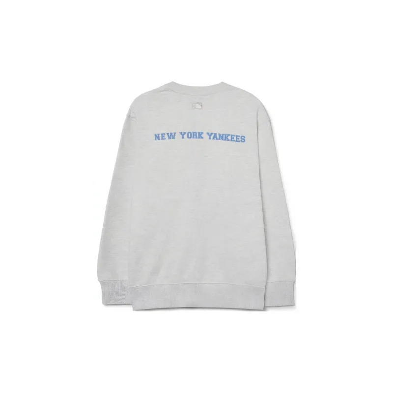 MLB New York Yankees Sweatshirts Unisex Light Gray-1