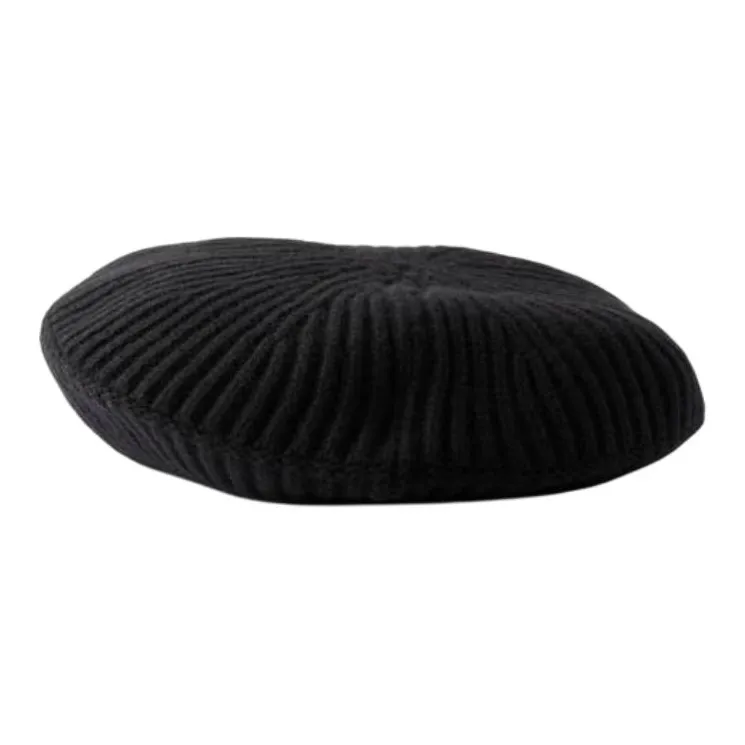 GANNI Recycled Wool Berets Women's Black-1