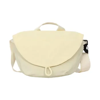 Single Warehouse Nylon Fabric Fanny Pack Unisex Ecru/Black/Purple/Khaki/Green