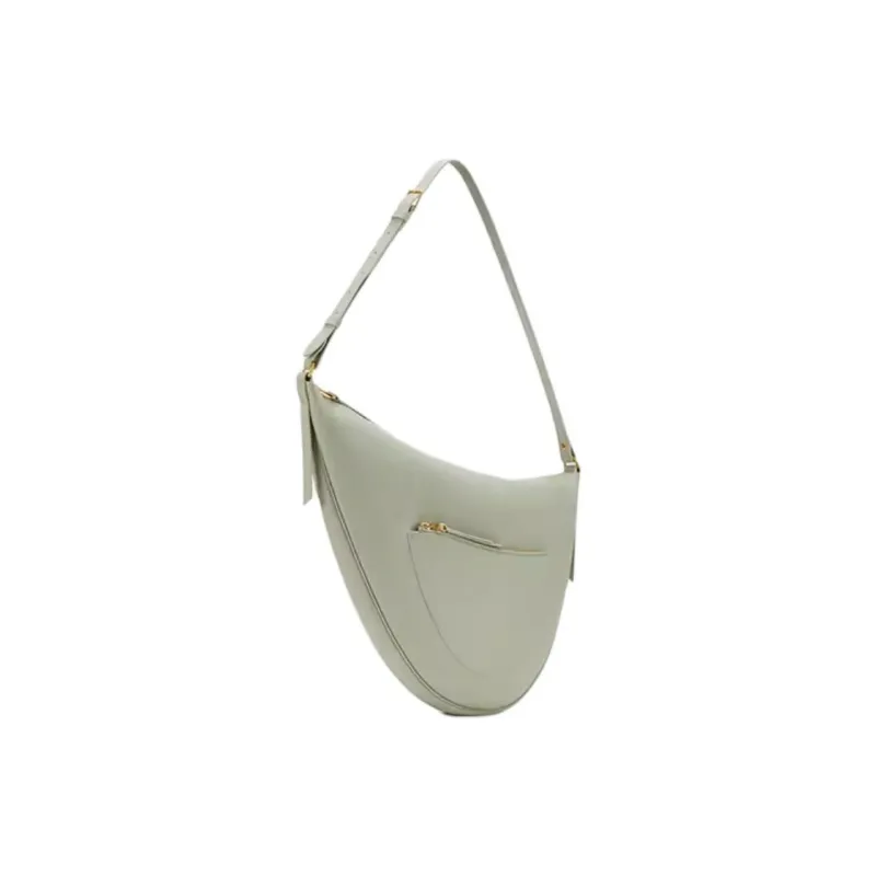 COCCINELLE Cow Leather Handbag Shoulder Bag Large Size Women's Celadon Green-1