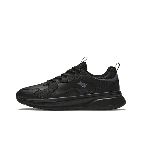 ANTA Casual Shoes Women's Low-Top Black/Steel Gray