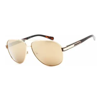 GUESS Metal Aviator Sunglasses Men's Gold