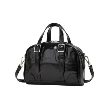 Carksky PU Portable Crossbody Bag Women's Black/Coffee/Silver