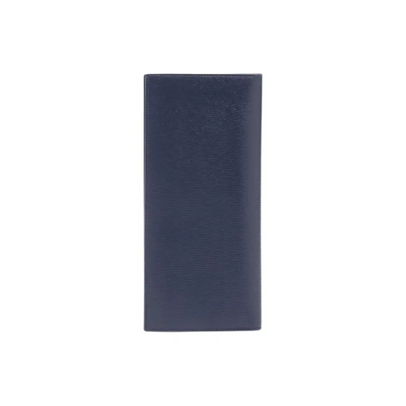 FERRAGAMO Calfskin Wallet Men's Midnight Blue-3