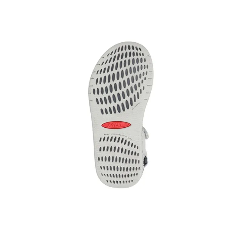MBT Beach Sandals Women's White Black Texture-5