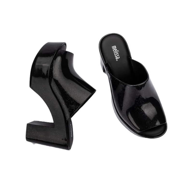 MELISSA Slide Slippers Women's Sparkling Black-2