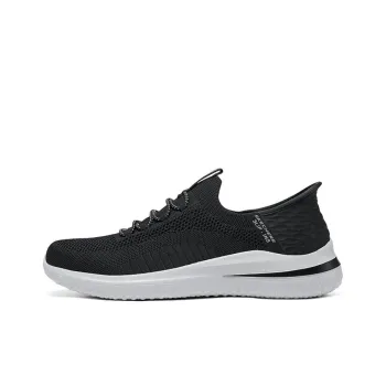 Skechers SKECHERS MENS USA Anti Slip Wear Resistant Low Top Casual Shoes Men's Black