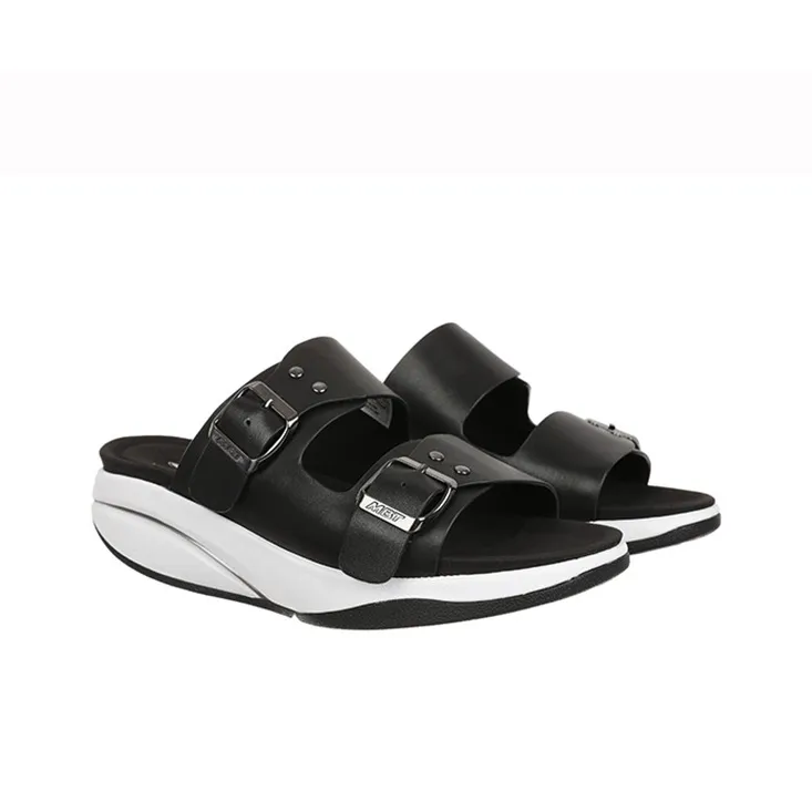 MBT Beach Sandals Women's White/Silver-2