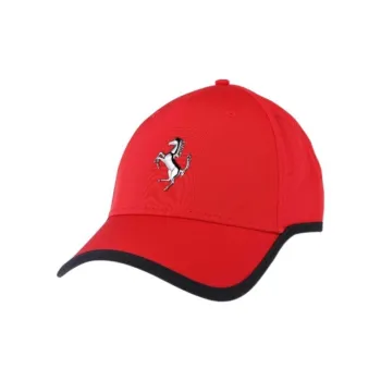 Ferrari Logo-embossed Cotton Cap