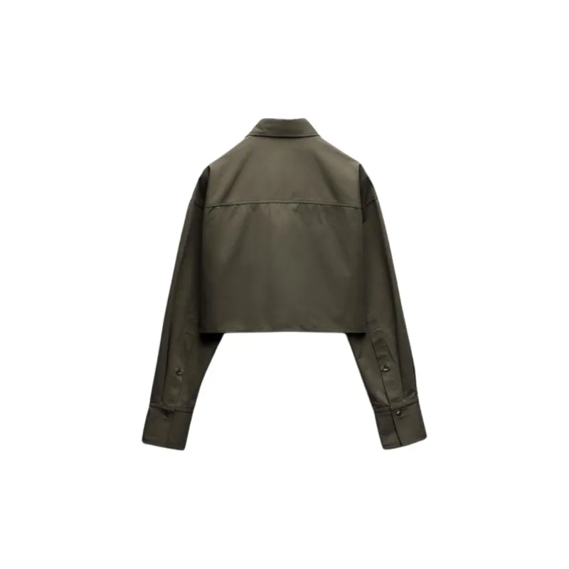 ZARA Shirts Women's Dark Khaki-1