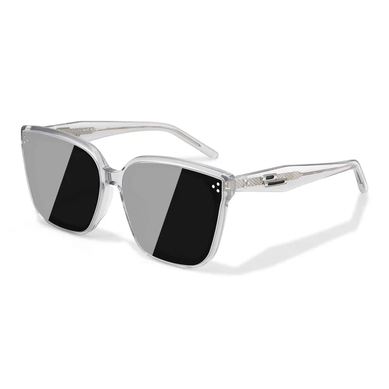 SUYAN Plate Frame Square Sunglasses Unisex-4