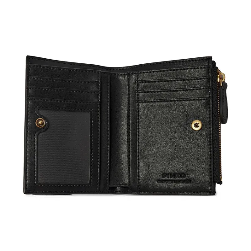 PINKO Leather Wallet Women's Black-2