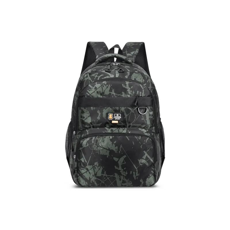 Dusen Kangaroo Oxford Backpack Regular Unisex Blue/Black Gray/Black Green/Black Blue-4