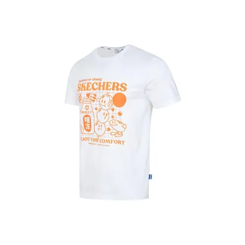 Skechers Hankou No. 2 Factory Joint Series T-Shirts Men Bright White