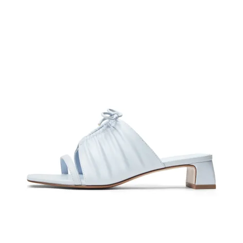 CHARLES&KEITH Composite Sole One-Strap Sandal 3.5cm Women's Light Blue Light Blue