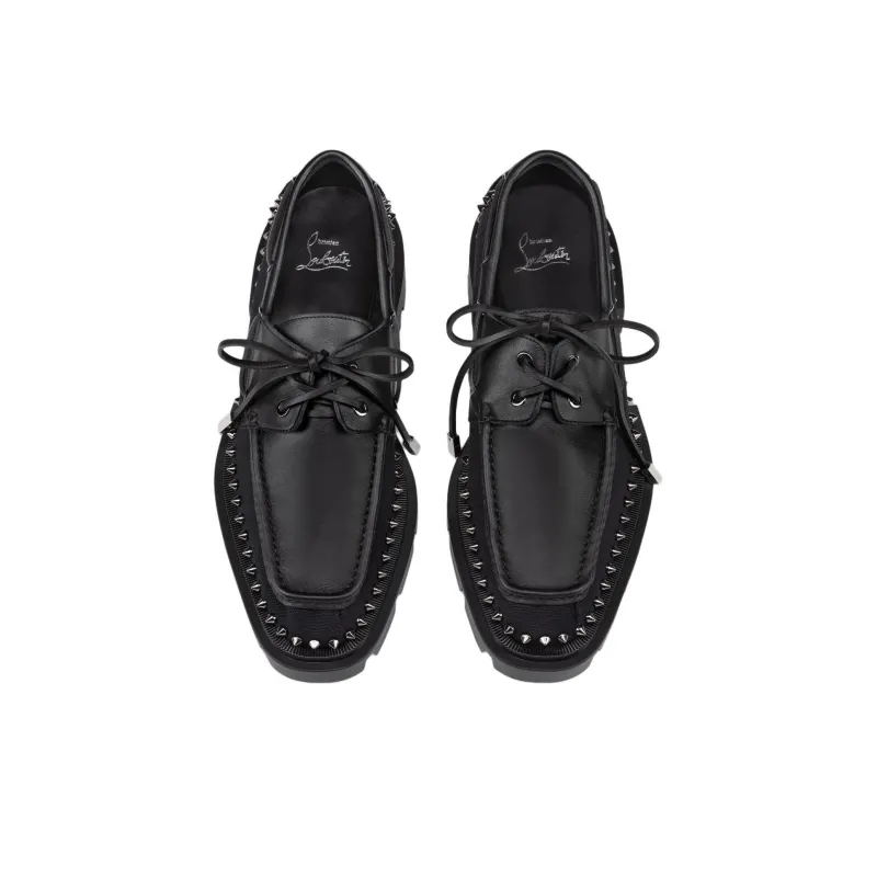 CL Steckel Boat Shoes Men's Black-3