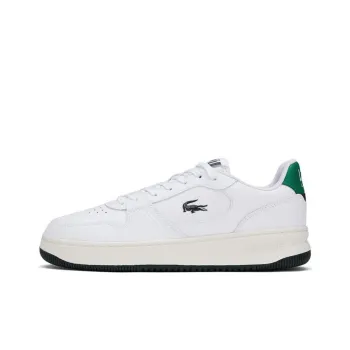 LACOSTE Anti Slip And Wear Resistant Lightweight Low Top Skateboard Shoes Men's White Black Green