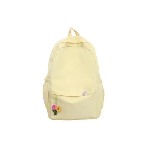 GOX Nylon Backpack Regular Women's Ecru/Black/Purple/Pink/Green/Blue/Yellow