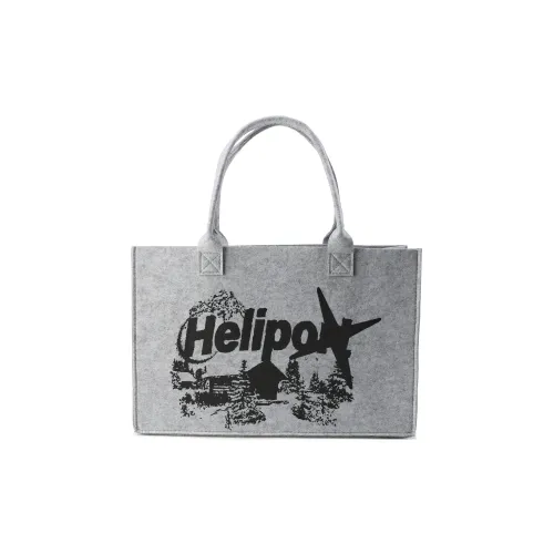 HELIPORT Chemical Fiber Felt Shoulder Bag Regular Men's Gray