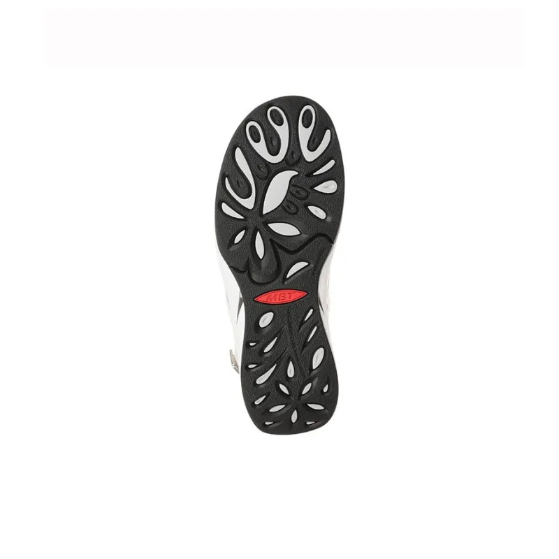 MBT Beach Sandals Women's Light Gray/Gold Trim-5
