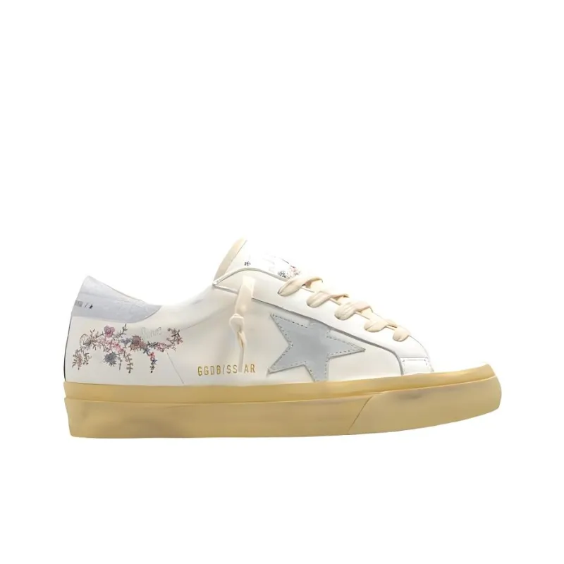 Golden Goose Super Star Low Top Skateboard Shoes Women's White-1