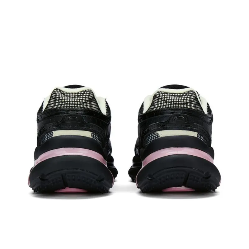 LACOSTE Low Top Casual Shoes Women's Black Pink-3