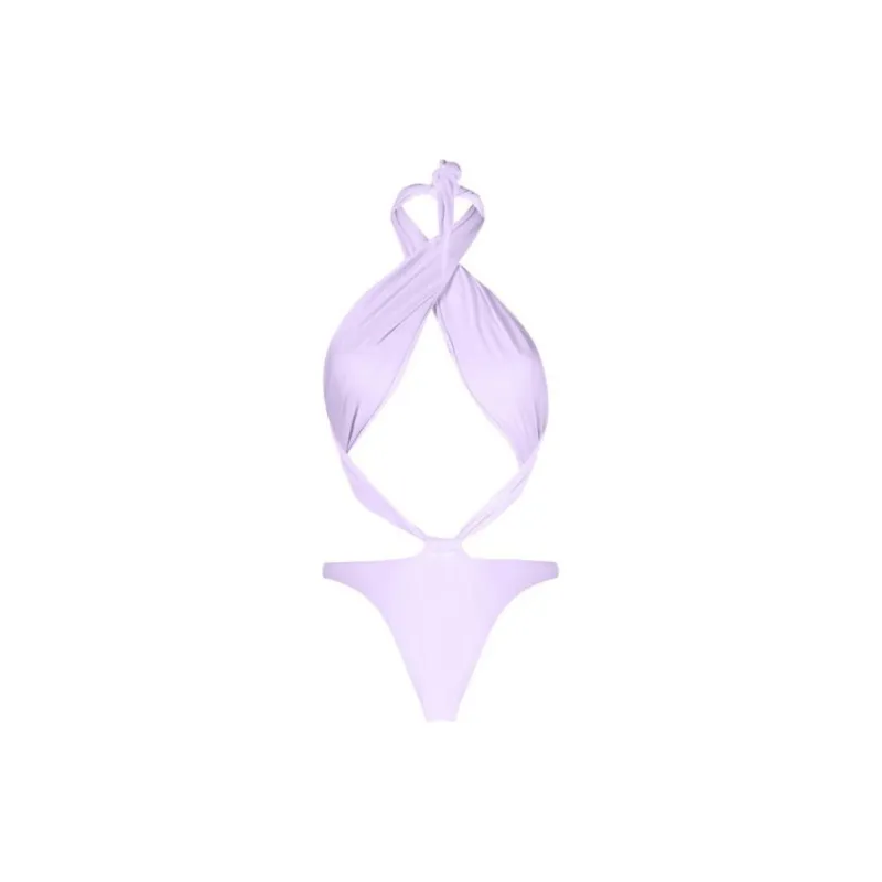 REINA OLGA Showpony Crossover-neck Swimsuit-1