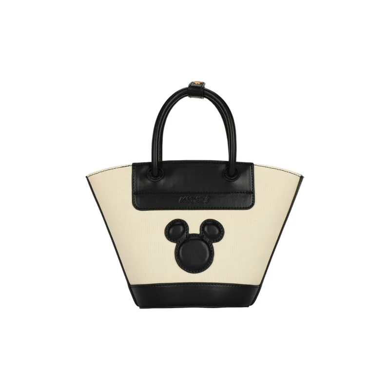 Disney Mickey Series PU/Canvas Shoulder Bag Regular Women's Ecru-6